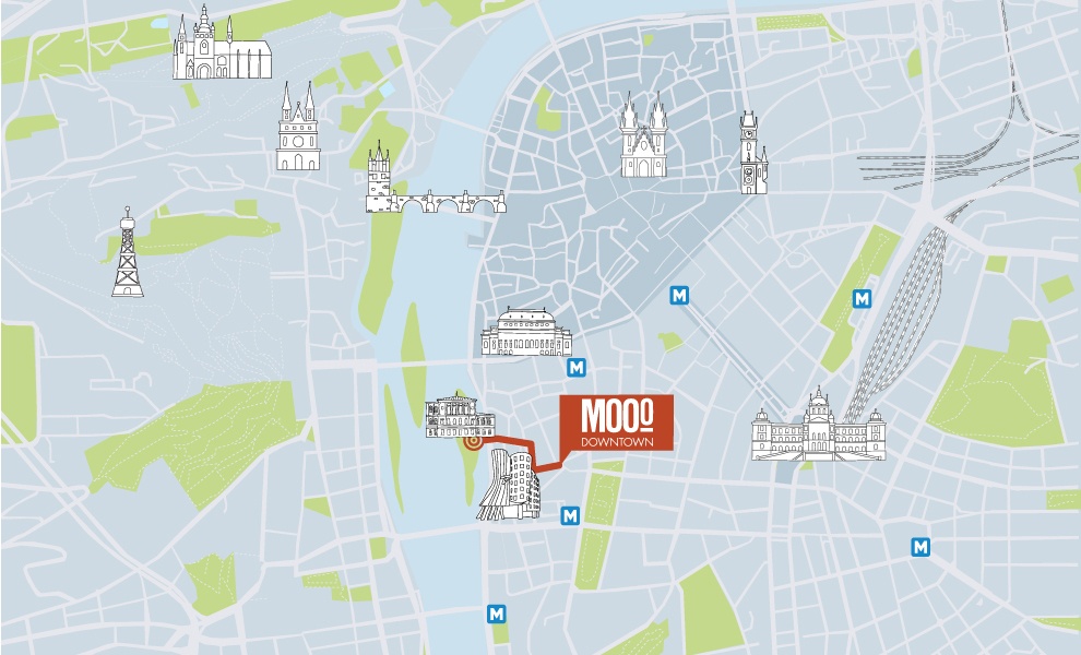 MOOo Downtown | Luxurious apartments in the center of Prague - Slavonic island