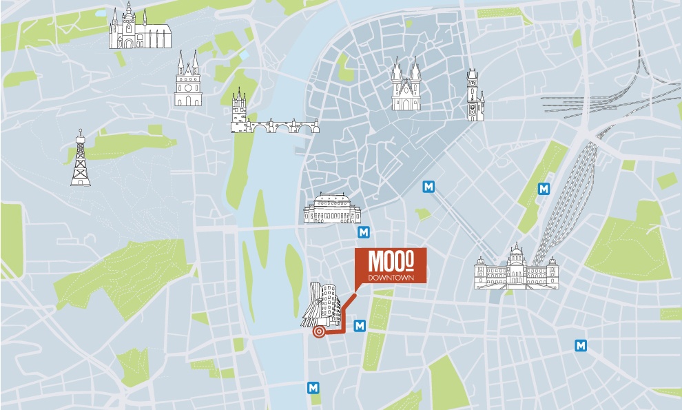 MOOo Downtown | Luxurious apartments in the center of Prague - Dancing house